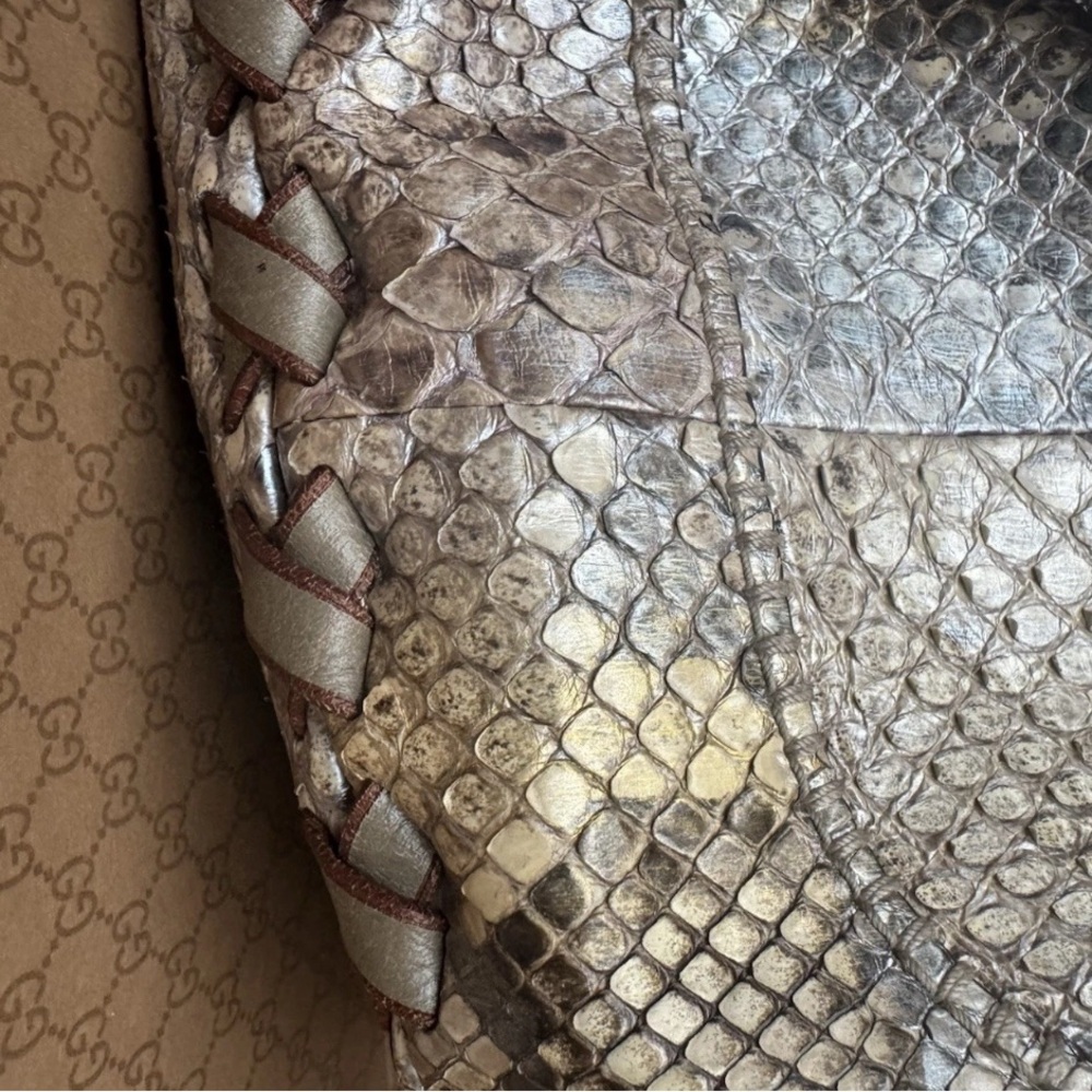 GUCCI Jackie Bag Python leather Hobo Large Bag Bo… - image 14